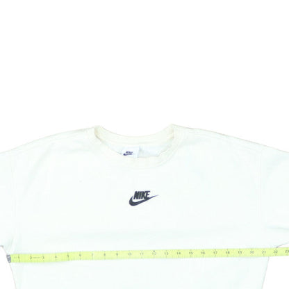 Nike Boys White XL Pullover Fleece Sweatshirt with Logo Crew Neck