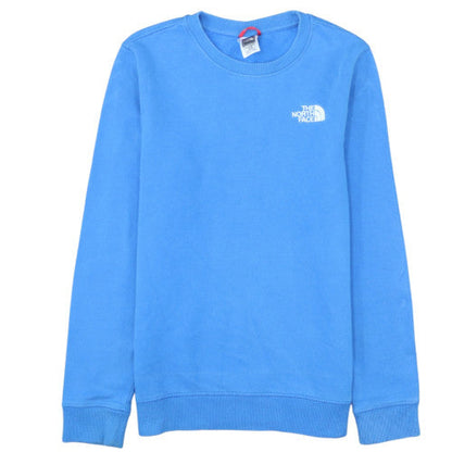 The North Face Boys Blue Cotton Crew Neck Pullover Sweatshirt XL 18/20