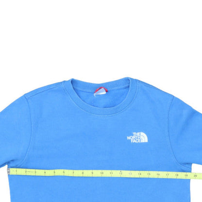 The North Face Boys Blue Cotton Crew Neck Pullover Sweatshirt XL 18/20