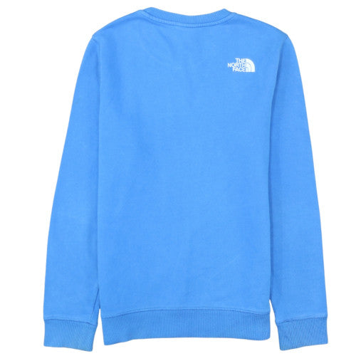 The North Face Boys Blue Cotton Crew Neck Pullover Sweatshirt XL 18/20