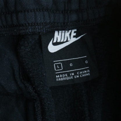 Nike Men's Black Fleece Sweatpants L Regular Fit Tapered Joggers