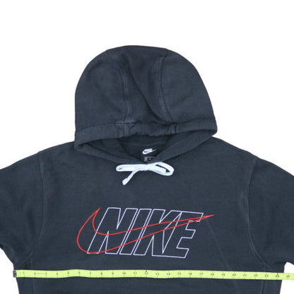 Nike Men’s Black Fleece Pullover Hoodie M Sports Logo Regular Fit