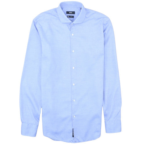 Hugo Boss Men's Blue Slim Fit Long Sleeve Button-Up Shirt Size 15.5
