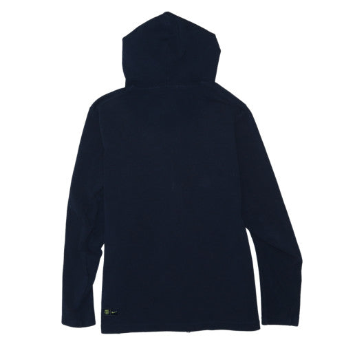 Nike Men's Navy Full Zip Hoodie L BARCA Logo Athletic Style