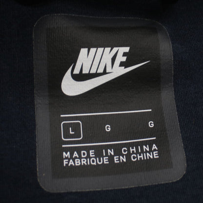 Nike Men's Navy Full Zip Hoodie L BARCA Logo Athletic Style