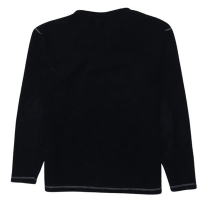 Cutting Edge Men's Black Fleece 1/4 Zip Pullover Sweatshirt L