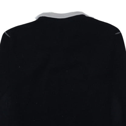 Cutting Edge Men's Black Fleece 1/4 Zip Pullover Sweatshirt L