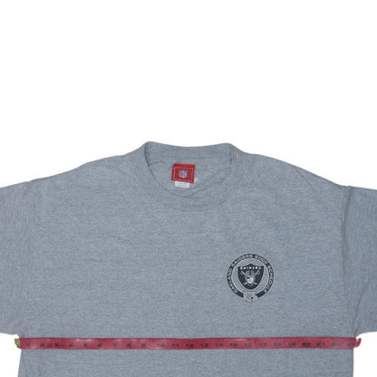 NFL Raiders Grey Men's X-Large Crew Neck Graphic T-Shirt