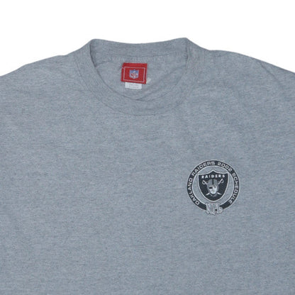 NFL Raiders Grey Men's X-Large Crew Neck Graphic T-Shirt