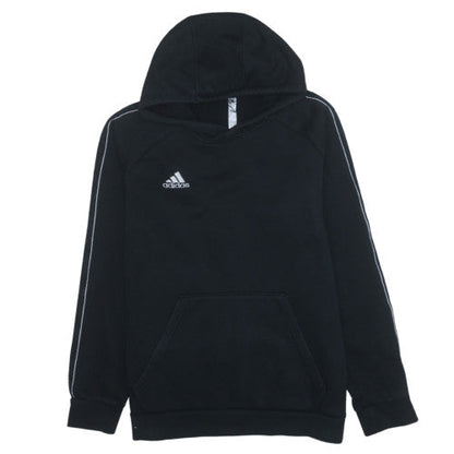 adidas Men Black Pullover Hoodie Fleece Regular Fit Size L