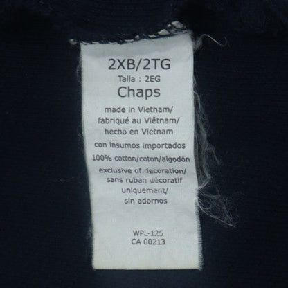 Chaps Men's Black 2XL Cotton Polo Shirt Classic Fit