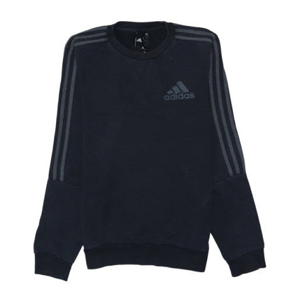Adidas Men's Black Small Pullover Logo Sweatshirt