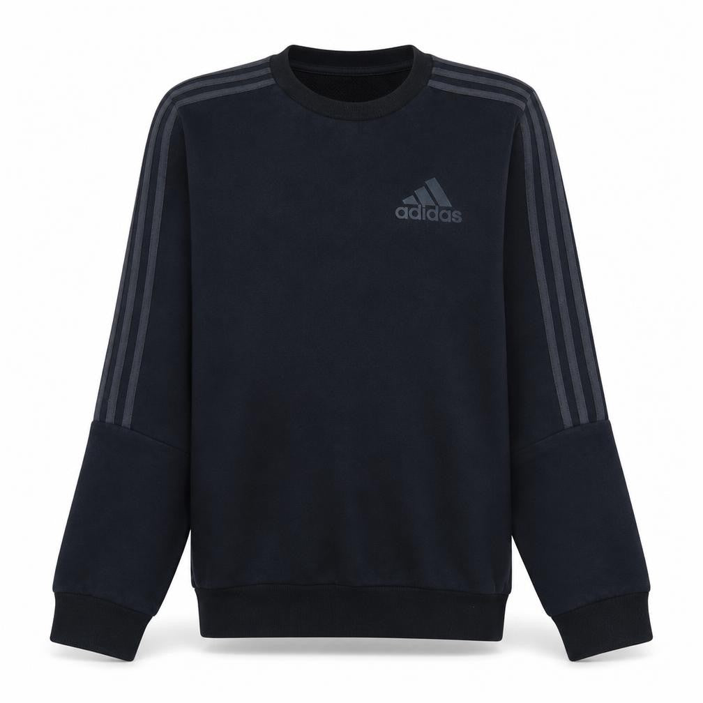 Adidas Men's Black Small Pullover Logo Sweatshirt