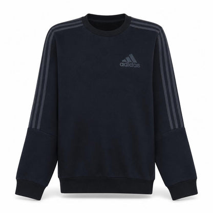Adidas Men's Black Small Pullover Logo Sweatshirt