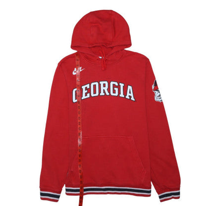 Nike Men's Red Georgia Pullover Hoodie Size L Fleece Sportswear
