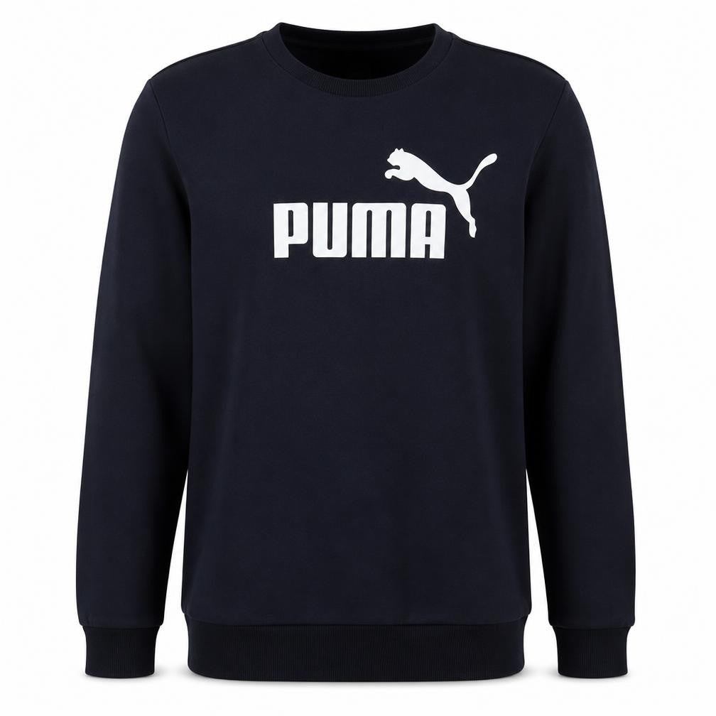Puma Men's Black Large Pullover Crew Neck Graphic Sweatshirt