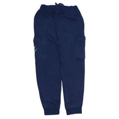 Nike Men’s Blue Cargo Jogger Sweatpants M Elastic Waist Cotton Blend
