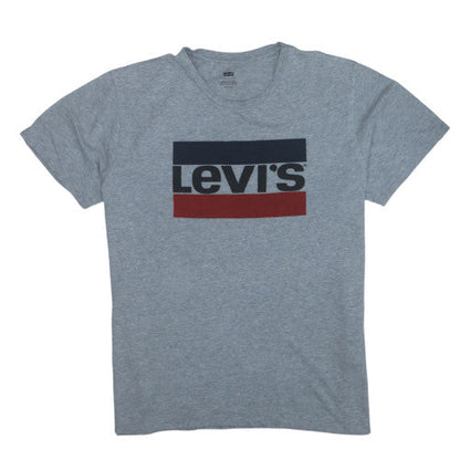 Levi's Men's Grey XL Logo Crew Neck Short Sleeve T-Shirt