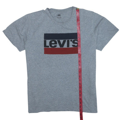 Levi's Men's Grey XL Logo Crew Neck Short Sleeve T-Shirt