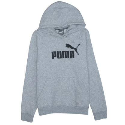 Puma Womens Grey Logo Pullover Hoodie Size 14