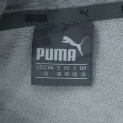 Puma Womens Grey Logo Pullover Hoodie Size 14
