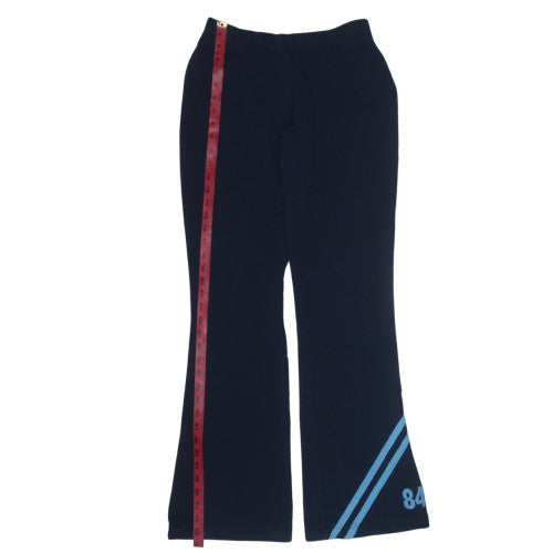 Fila Womens Blue Flared Track Pants Size 14 Cotton Blend