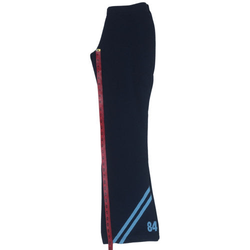 Fila Womens Blue Flared Track Pants Size 14 Cotton Blend
