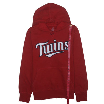 Nike Women’s Red Twins Hoodie Large Cotton Blend Pullover