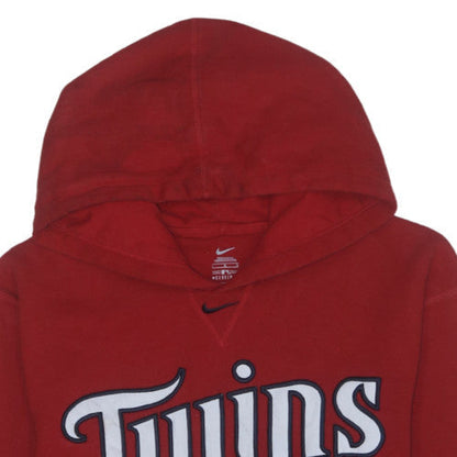 Nike Women’s Red Twins Hoodie Large Cotton Blend Pullover