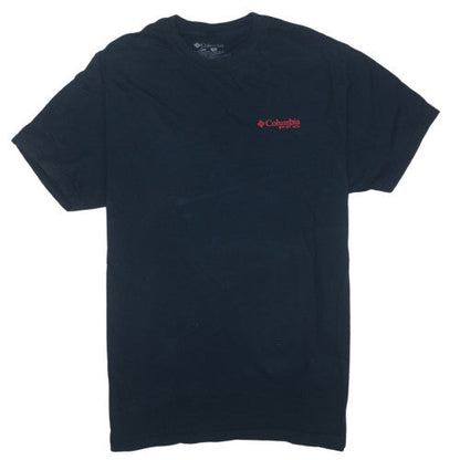 Columbia Men's Black XL PFG Short Sleeve Cotton T-Shirt