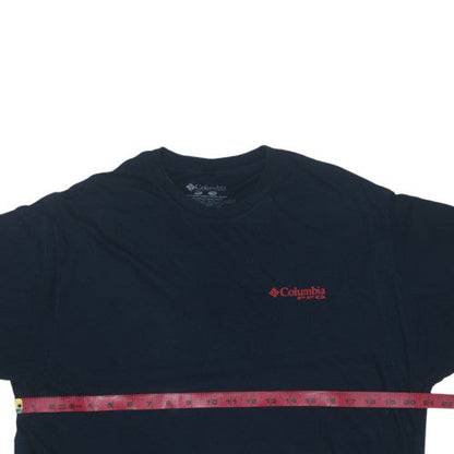Columbia Men's Black XL PFG Short Sleeve Cotton T-Shirt