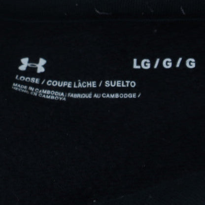 Under Armour Men's Black Pullover Hoodie L Loose Fit Sportswear
