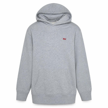 Levi's Men's Grey Pullover Hoodie Size M Regular Fit Logo Fleece