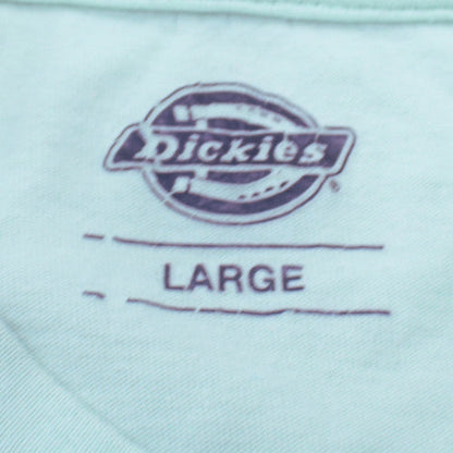 Dickies Men's Green Large Logo Graphic Cotton T-Shirt