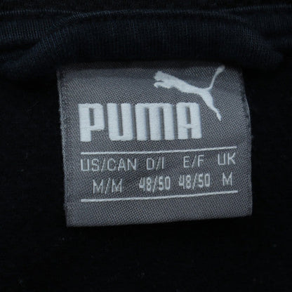 Puma Men's Black Full Zip Hoodie Medium Sports Fleece Jacket