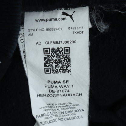 Puma Men's Black Full Zip Hoodie Medium Sports Fleece Jacket