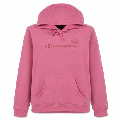 Champion Womens Pink Hoodie Size 16 Pullover Cotton Blend Logo Casual