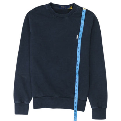 Ralph Lauren Men's Blue Crew Neck Cotton Sweatshirt Size S