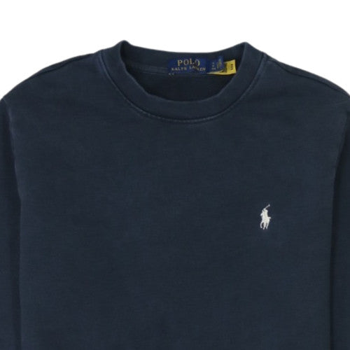 Ralph Lauren Men's Blue Crew Neck Cotton Sweatshirt Size S