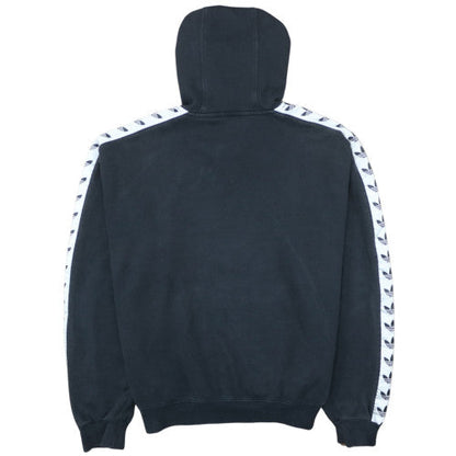 adidas Mens Black Pullover Fleece Hoodie M Sports Logo Sweatshirt