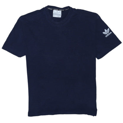 Adidas Mens Navy Blue Crew Neck Short Sleeve Cotton T-Shirt M