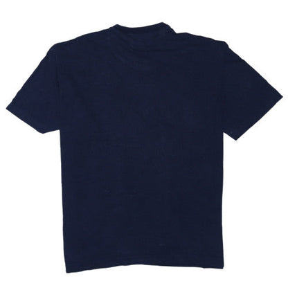 Adidas Mens Navy Blue Crew Neck Short Sleeve Cotton T-Shirt M