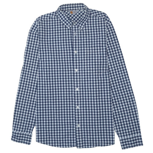 Carhartt Mens Blue Check Button-Up Cotton Shirt L Long Sleeve Casual