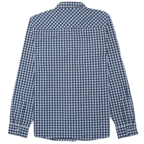 Carhartt Mens Blue Check Button-Up Cotton Shirt L Long Sleeve Casual