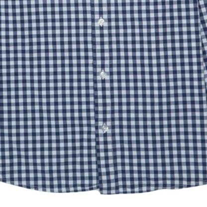 Carhartt Mens Blue Check Button-Up Cotton Shirt L Long Sleeve Casual