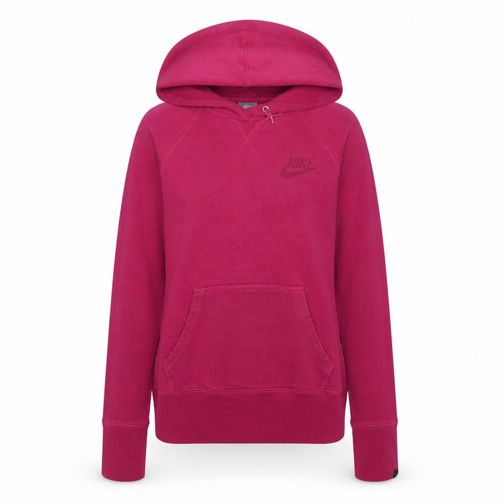 Nike Womens Pink Pullover Hoodie Large 100% Cotton Sportswear