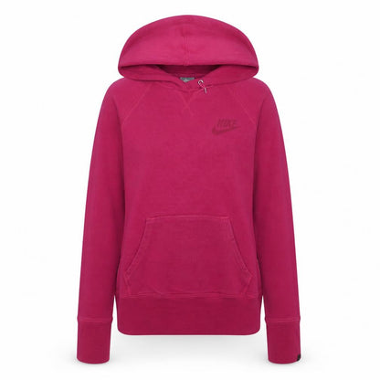 Nike Womens Pink Pullover Hoodie Large 100% Cotton Sportswear