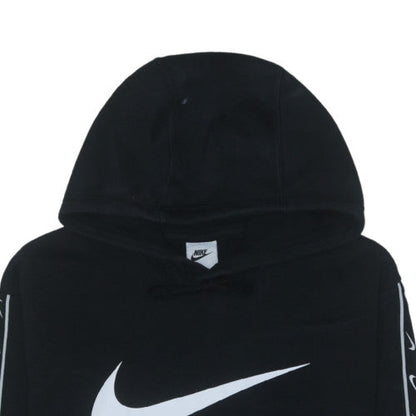 Nike Men's Black Pullover Hoodie M Sports Fleece Long Sleeve Logo