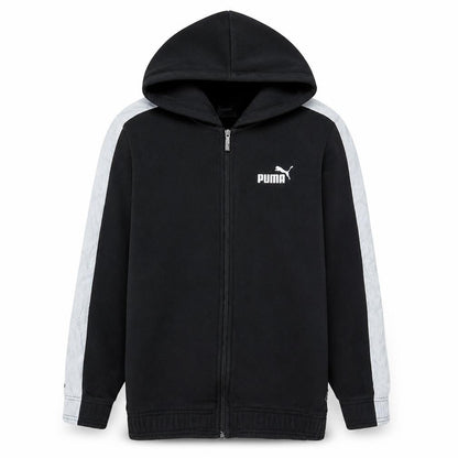 Puma Men's Black Small Full Zip Hoodie with Logo