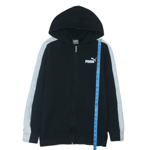 Puma Men's Black Small Full Zip Hoodie with Logo